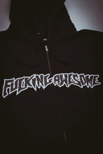 Load image into Gallery viewer, Fucking Awesome “Stamp Logo" Zip Hoodie // Black
