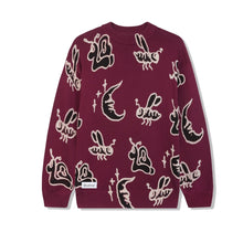 Load image into Gallery viewer, Butter Goods “Critter“ Knitted Sweater // Wine
