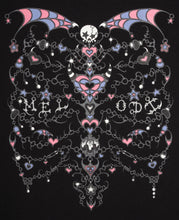 Load image into Gallery viewer, EC Melodi "Rib Cage" Hoodie // Black
