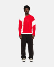 Load image into Gallery viewer, Stussy "Tie Dye Fisherman" Sweater // Red
