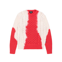 Load image into Gallery viewer, Stussy "Tie Dye Fisherman" Sweater // Red
